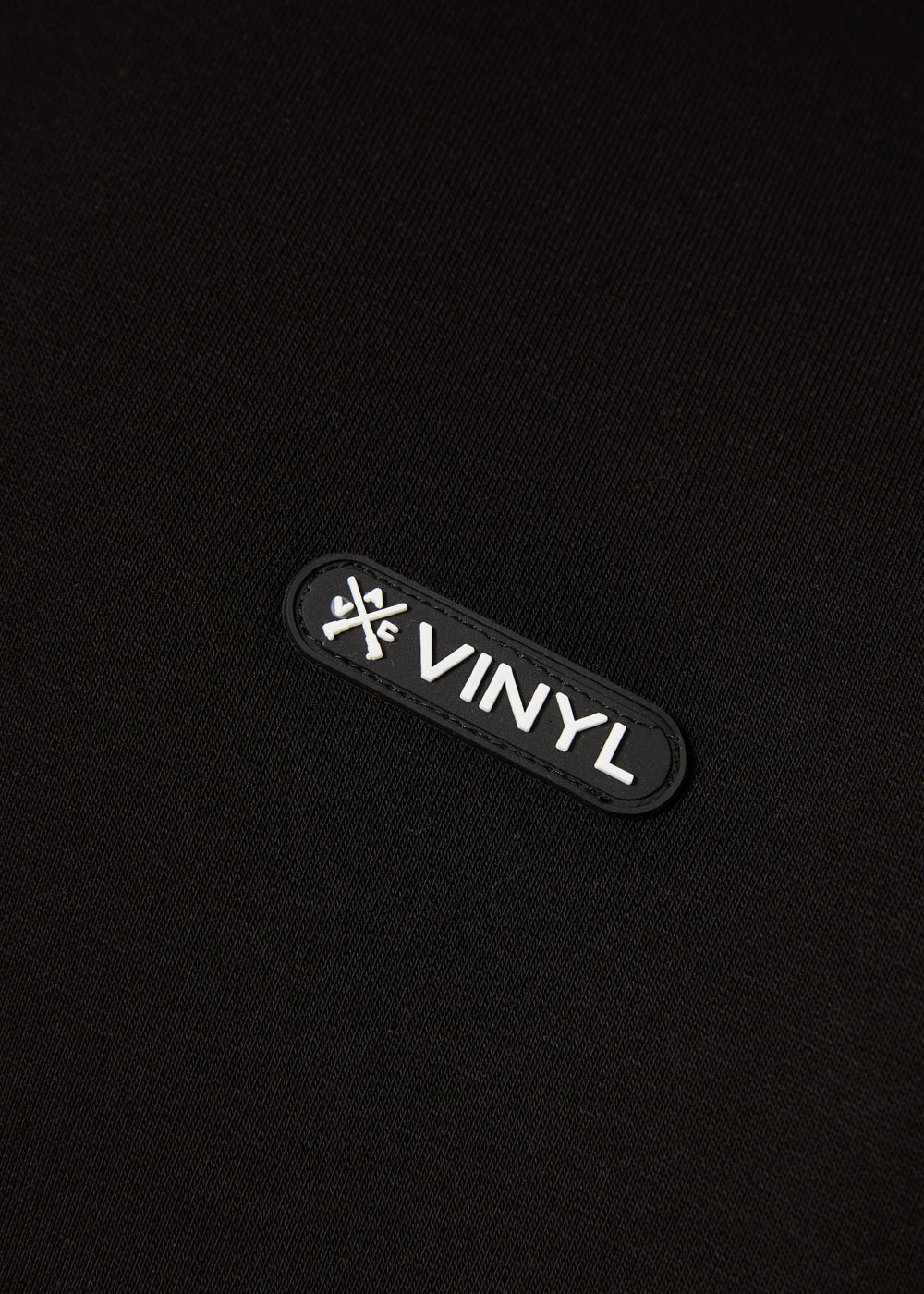 Vinyl φουτερ μαυρο χωρις κουκουλα cotton regular fit - insignia sweatshirt