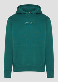 Vinyl φουτερ πρασινο με τυπωμα cotton regular fit - urban code hoodie