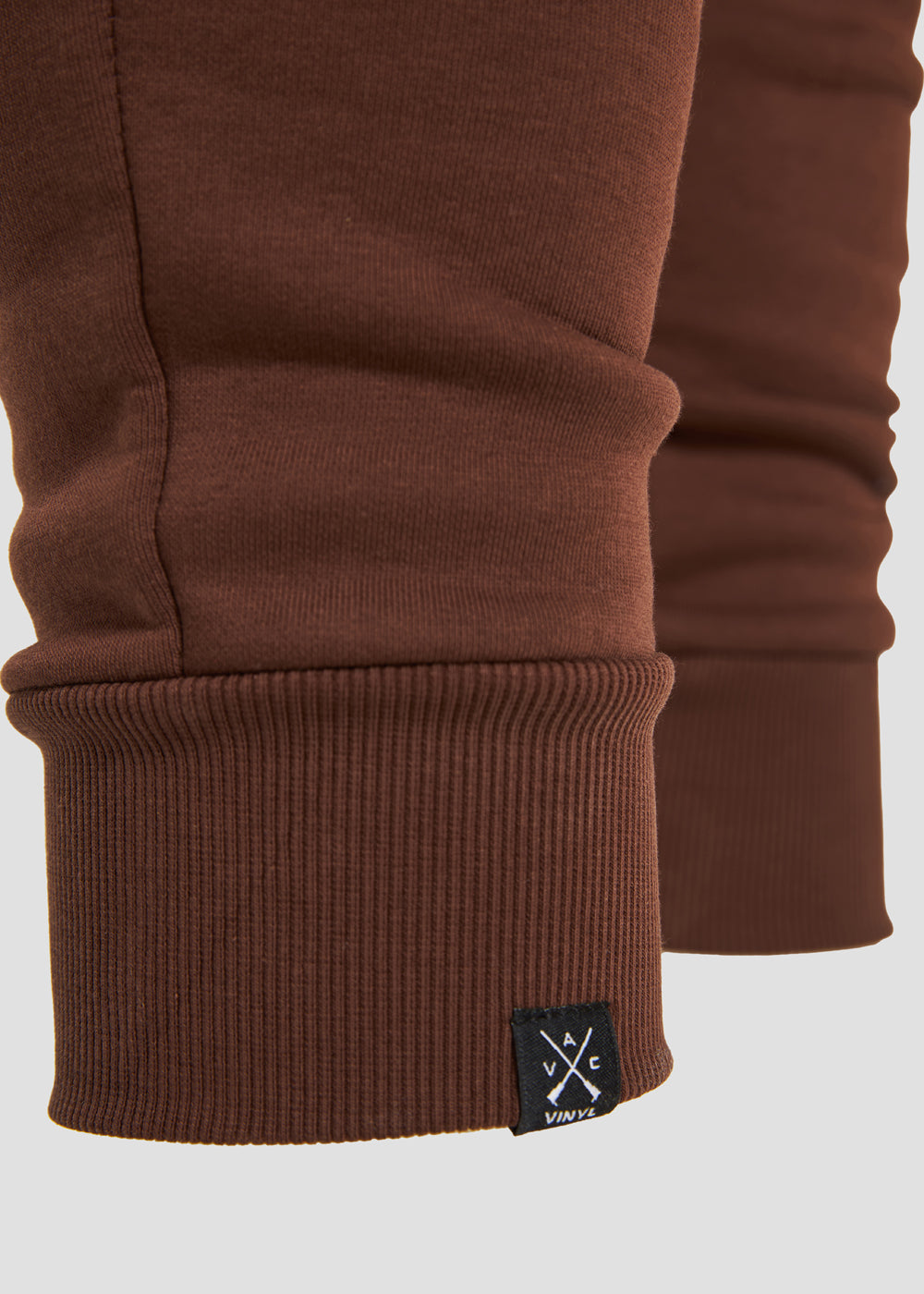 Vinyl φορμα παντελονι καφε μονόχρωμο cotton regular fit - core sweatpants