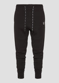 Vinyl jumpsuit black solid color cotton regular fit - core sweatpants