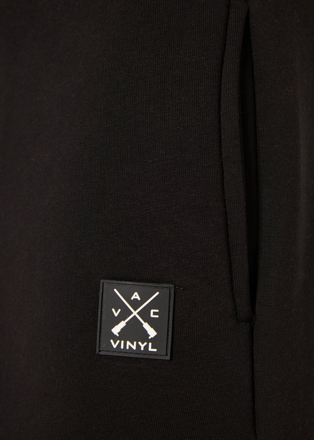 Vinyl φορμα παντελονι μαυρο μονόχρωμο cotton regular fit - core sweatpants