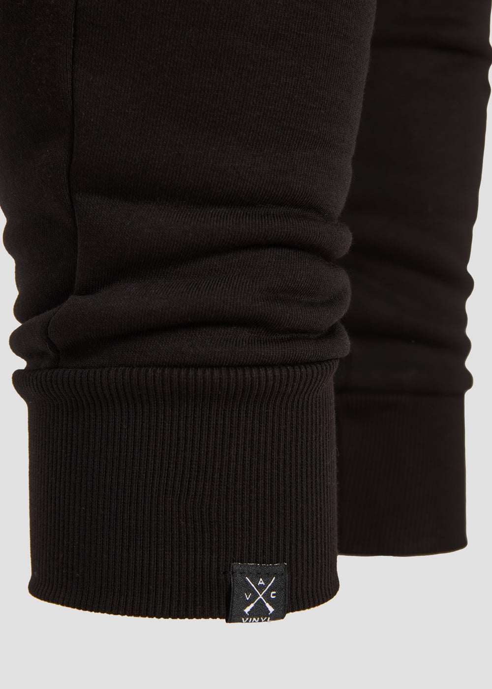 Vinyl φορμα παντελονι μαυρο μονόχρωμο cotton regular fit - core sweatpants