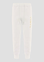 Vinyl φορμα παντελονι λευκό με τυπωμα cotton regular fit - cracked gold sweatpants