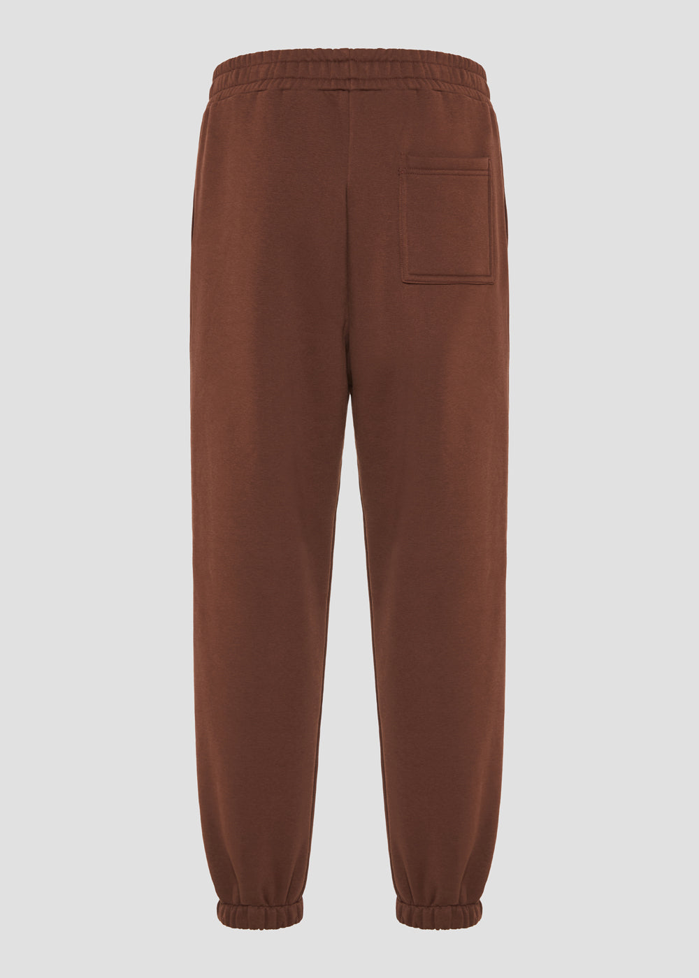 Vinyl φορμα παντελονι καφε cotton relaxed fit - emblem sweatpants