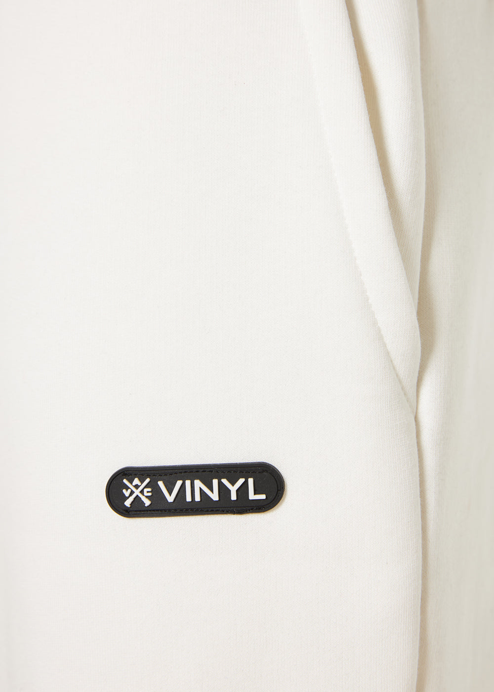 Vinyl φορμα παντελονι λευκό cotton relaxed fit - emblem sweatpants