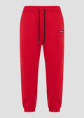 Vinyl sweatpants red cotton relaxed fit - emblem sweatpants