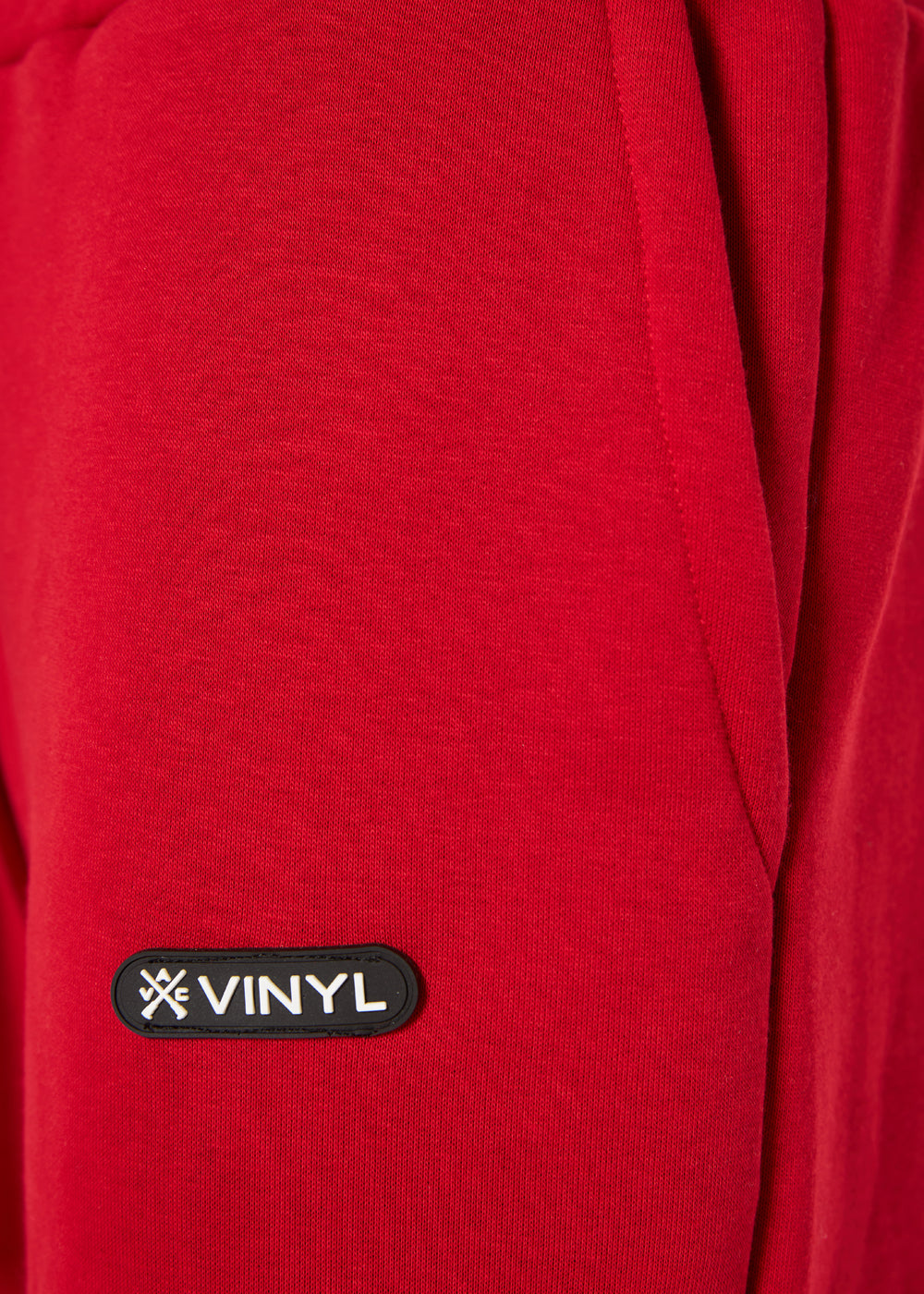 Vinyl φορμα παντελονι κοκκινο cotton relaxed fit - emblem sweatpants