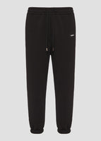 Vinyl φορμα παντελονι μαυρο cotton relaxed fit - emblem sweatpants