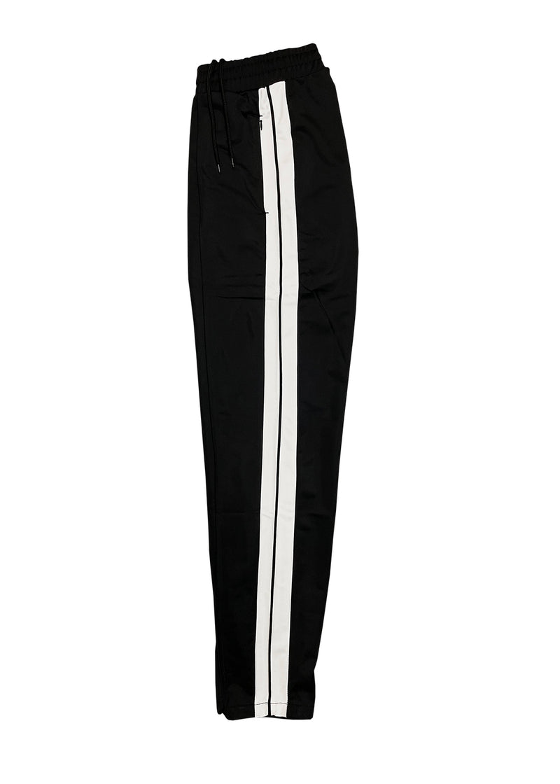 VINYL Φόρμα μαύρη- Striped Track Pants