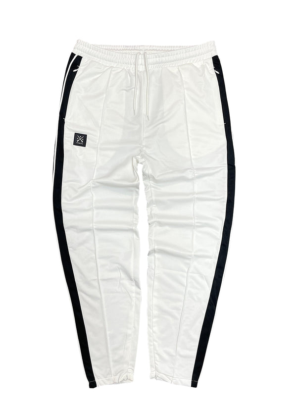 VINYL Φόρμα λευκή- Striped Track Pants