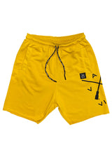 VINYL Βερμουδα με τυπωμα κιτρινο - Cross logo shorts