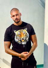 Μπλουζα με Τυπωμα Τιγρη Μαυρο - Star Tiger T-shirt