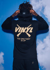 VINYL Φούτερ με Τύπωμα Μαύρο - The Only Way is Up Hoodie