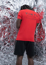 VINYL Μπλούζα με Τύπωμα Κόκκινη - Big Logo T-Shirt