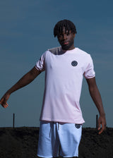 VINYL Μπλούζα κοντομάνικη μονόχρωμη ροζ - Basic t-shirt
