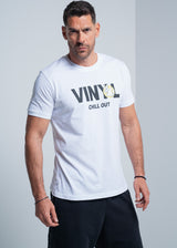 VINYL Μπλούζα με Τύπωμα Λευκό - Chill Out T-Shirt