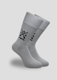 VINYL Κάλτσες με λογότυπο λευκό- Logo socks white
