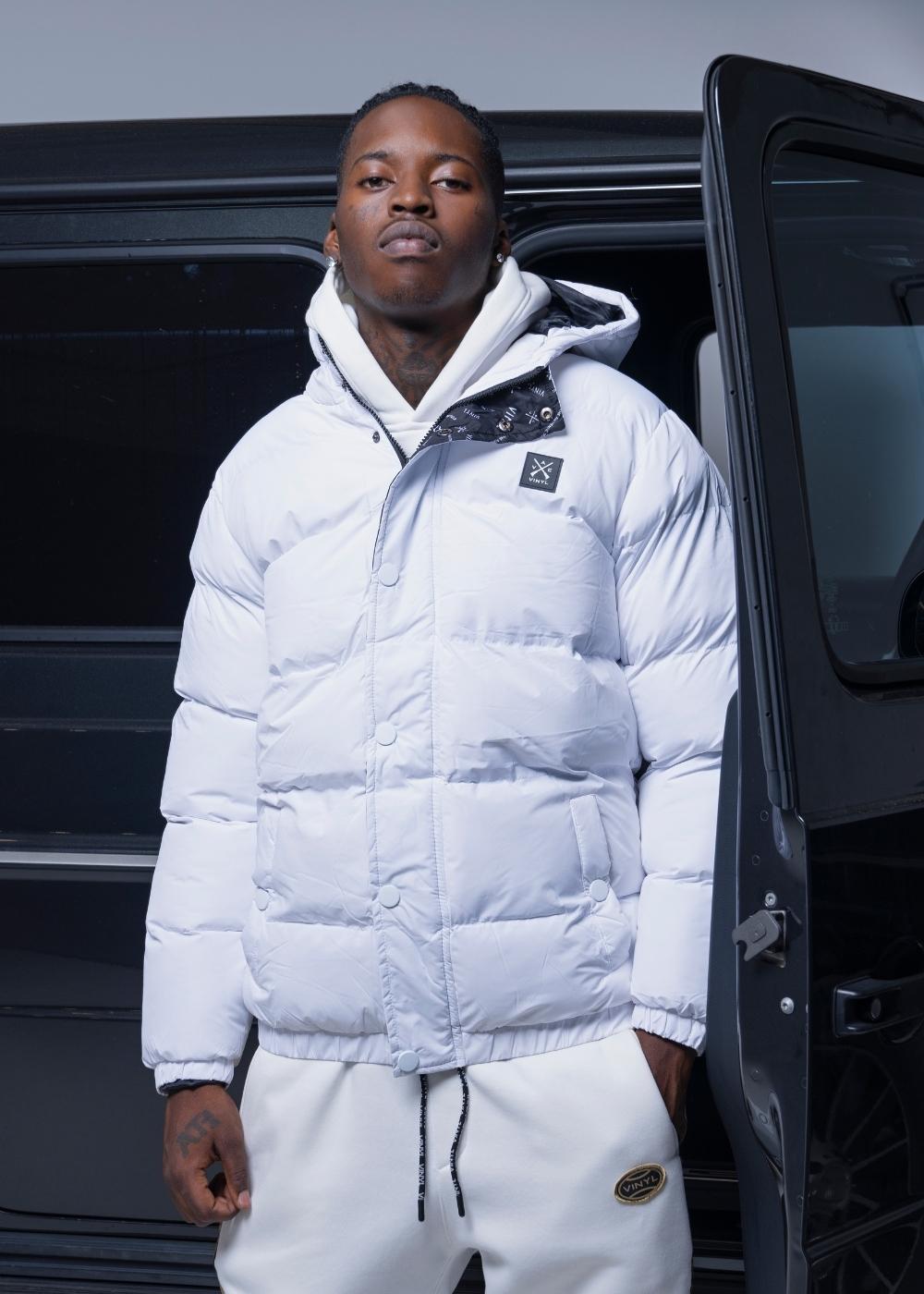 VINYL PUFFER JACKET WHITE - VINYL PUFFER JACKET