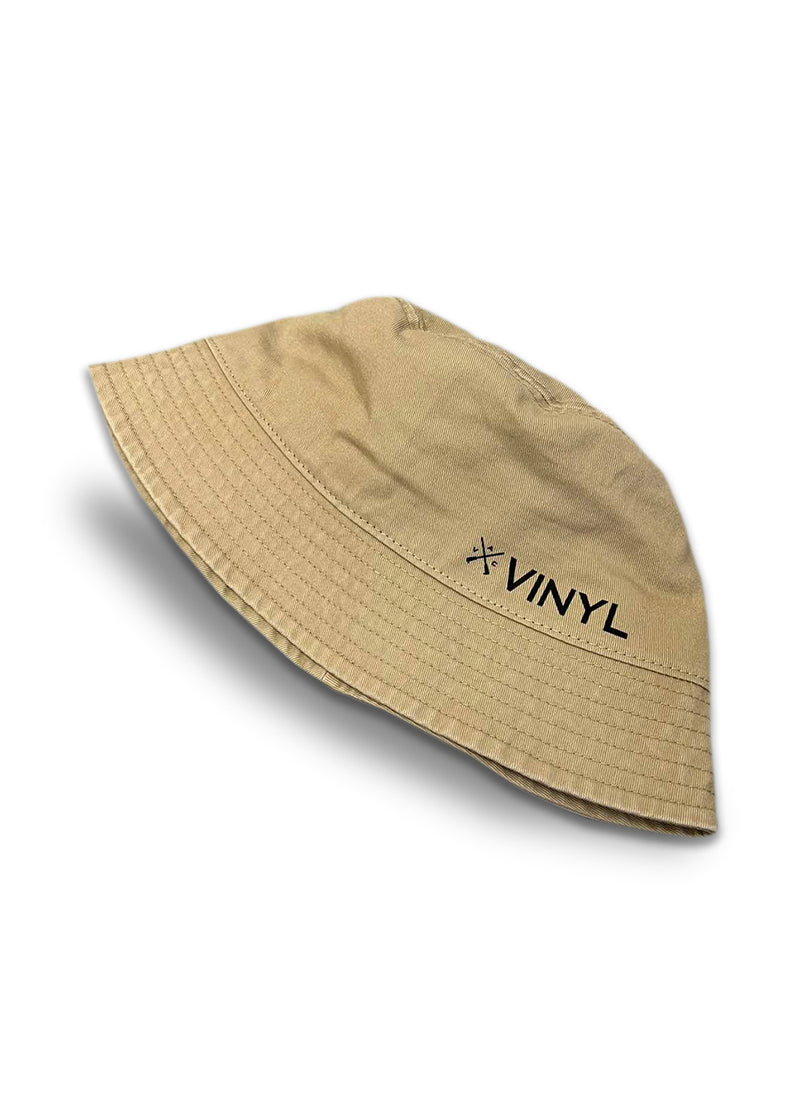 VINYL Καπελο με τύπωμα μπεζ - VINYL Bucket Hat