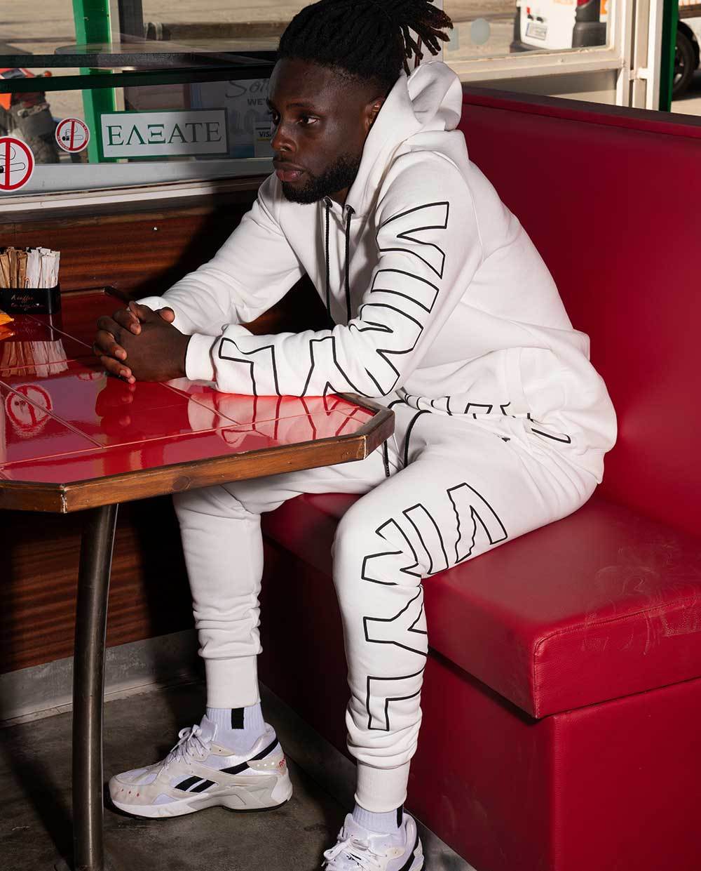 VINYL ΦΟΡΜΑ ΜΕ ΤΥΠΩΜΑ ΛΕΥΚΗ COTTON REGULAR FIT ΑΝΔΡΙΚΗ