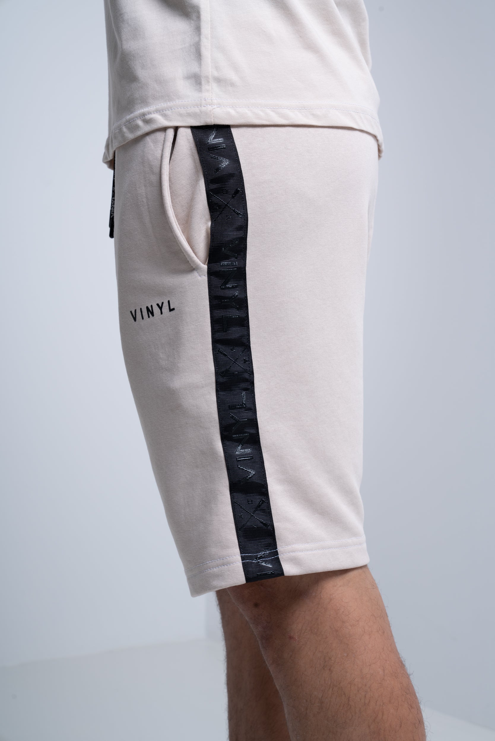 VINYL ΒΕΡΜΟΥΔΑ ΜΕ ΤΡΕΣΑ ΜΠΕΖ COTTON REGULAR FIT ΑΝΔΡΙΚΗ