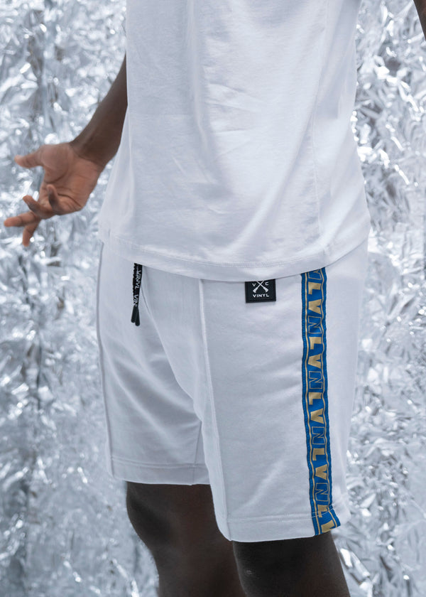 VINYL Βερμουδα με Τρεσα Λευκη - Shorts With Logo Tape