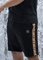 VINYL ΒΕΡΜΟΥΔΑ ΜΕ ΤΡΕΣΑ ΜΑΥΡΗ COTTON REGULAR FIT ΑΝΔΡΙΚΗ