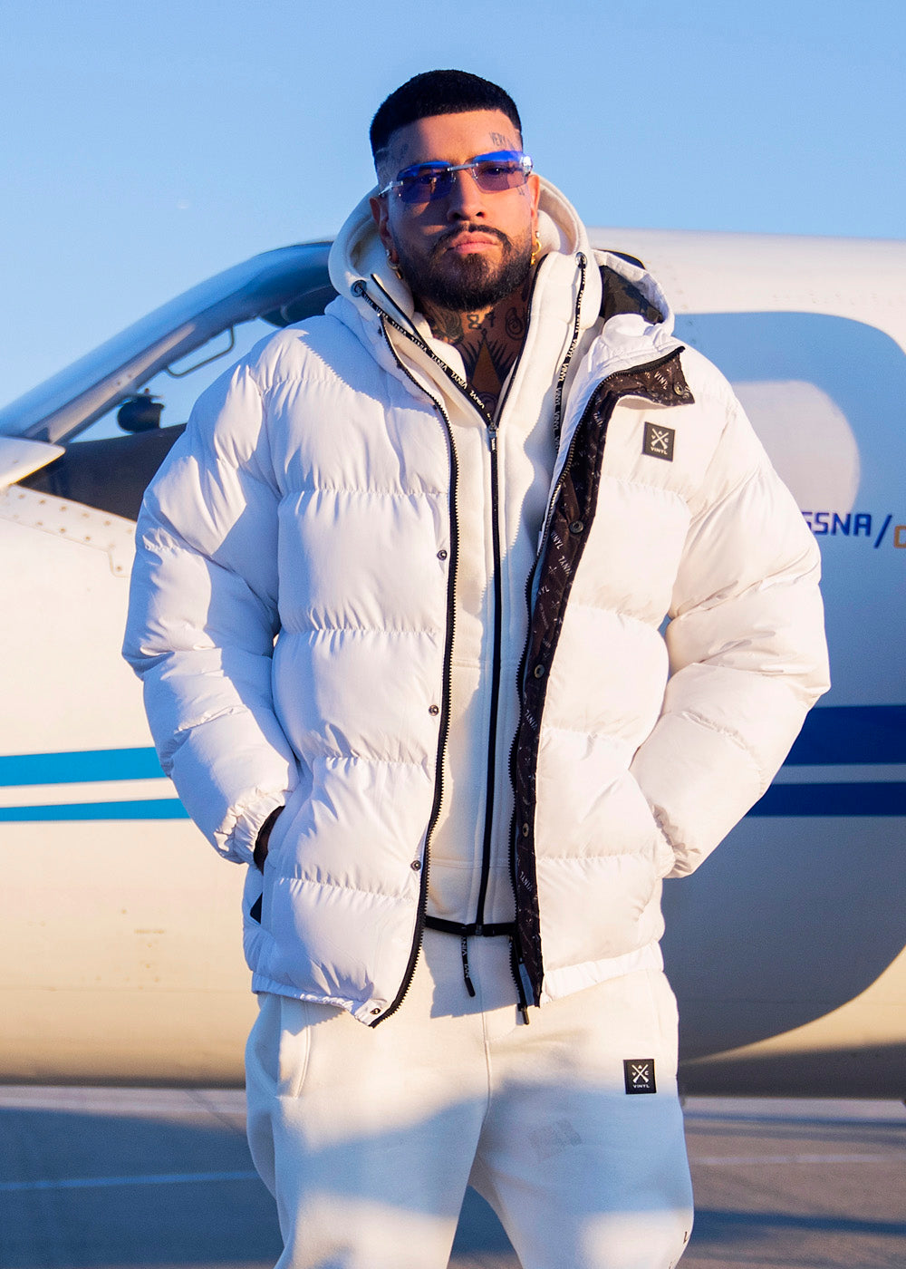 VINYL PUFFER JACKET WHITE - VINYL PUFFER JACKET