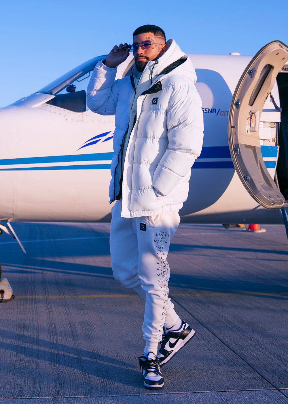 VINYL PUFFER JACKET WHITE - VINYL PUFFER JACKET