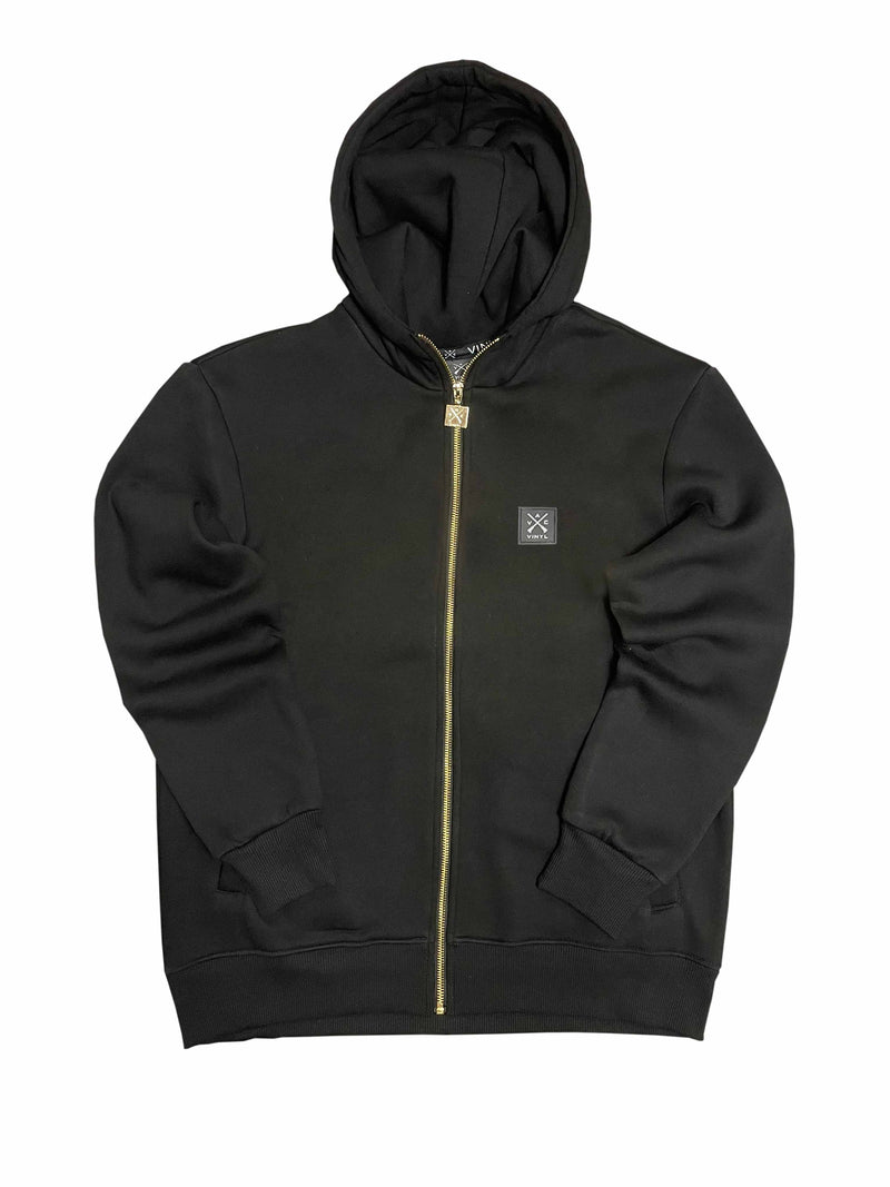 VINYL Ζακέτα Ανοιξιατικη Μαύρη - Full-zip hoodie