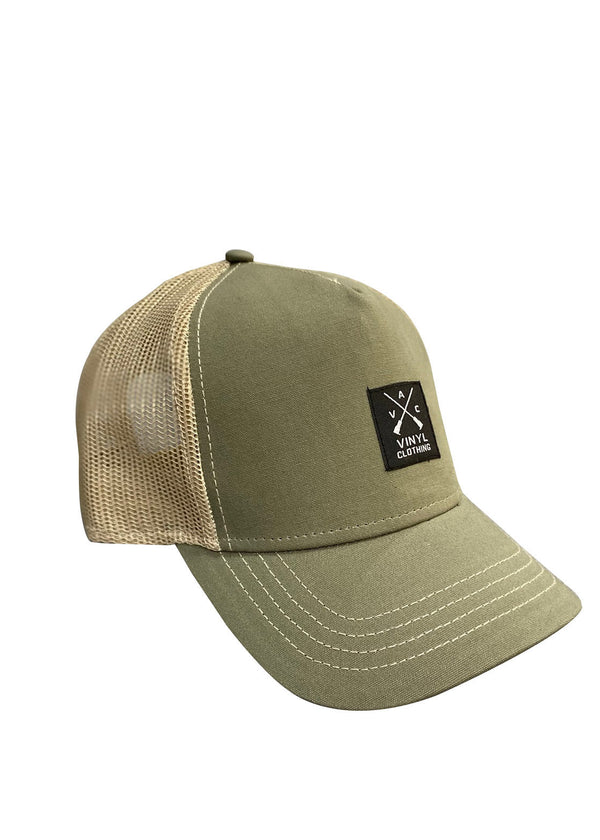 VINYL Καπέλο με δίχτυ χακί - Cap vinyl
