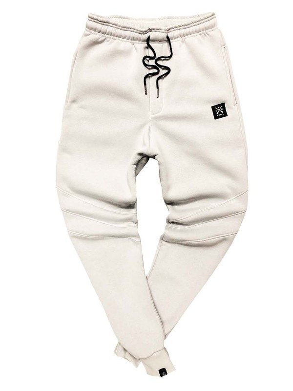 VINYL Φόρμα με λάστιχο λευκή - Must marked vinyl pants